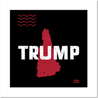 Trump New Hampshire 2020 - Red Wave, Red State Posters and Art